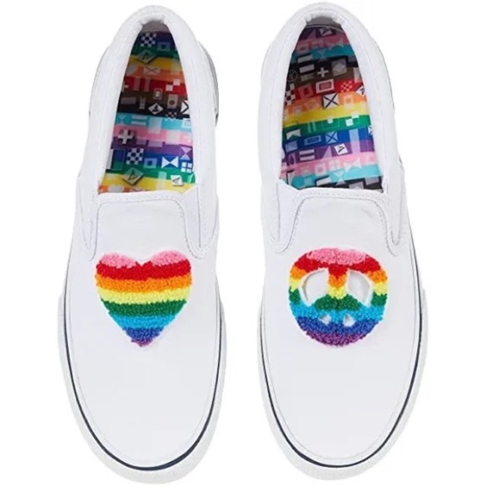 Sperry Top-Sider Striper II Slip On Pride Shoes (Unisex)